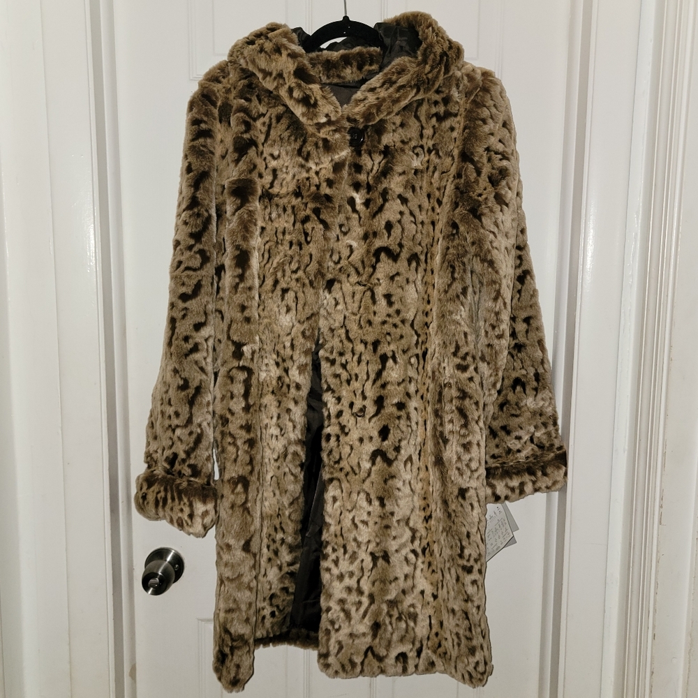Medium Vintage Dennis Basso Hooded Coat🐆